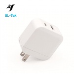 18W USB-C Adapter PD Dual Port power adapter Fast Wall Charger