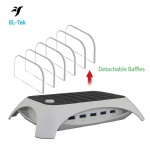 60W 5 Port dock station Multi Device USB Charging Docking Station desktop charger 5V 12A